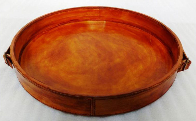Tan TC Round Tray
